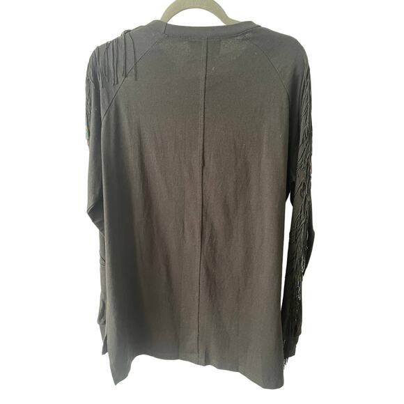 Baja East Embellished Mini Dress Western Cowboy Fringe Festival Party Sz 0 - Picture 9 of 10